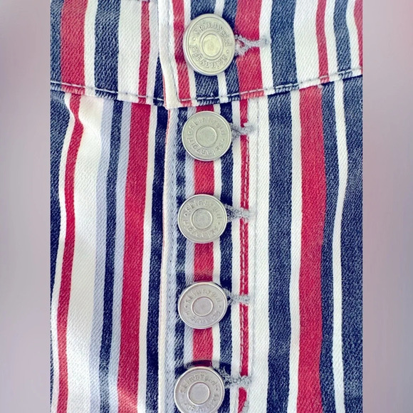 Skinny Girls Jeans 28/6 “Risk Taker” Red/White & Blue striped. EUC high rise. - Picture 2 of 11